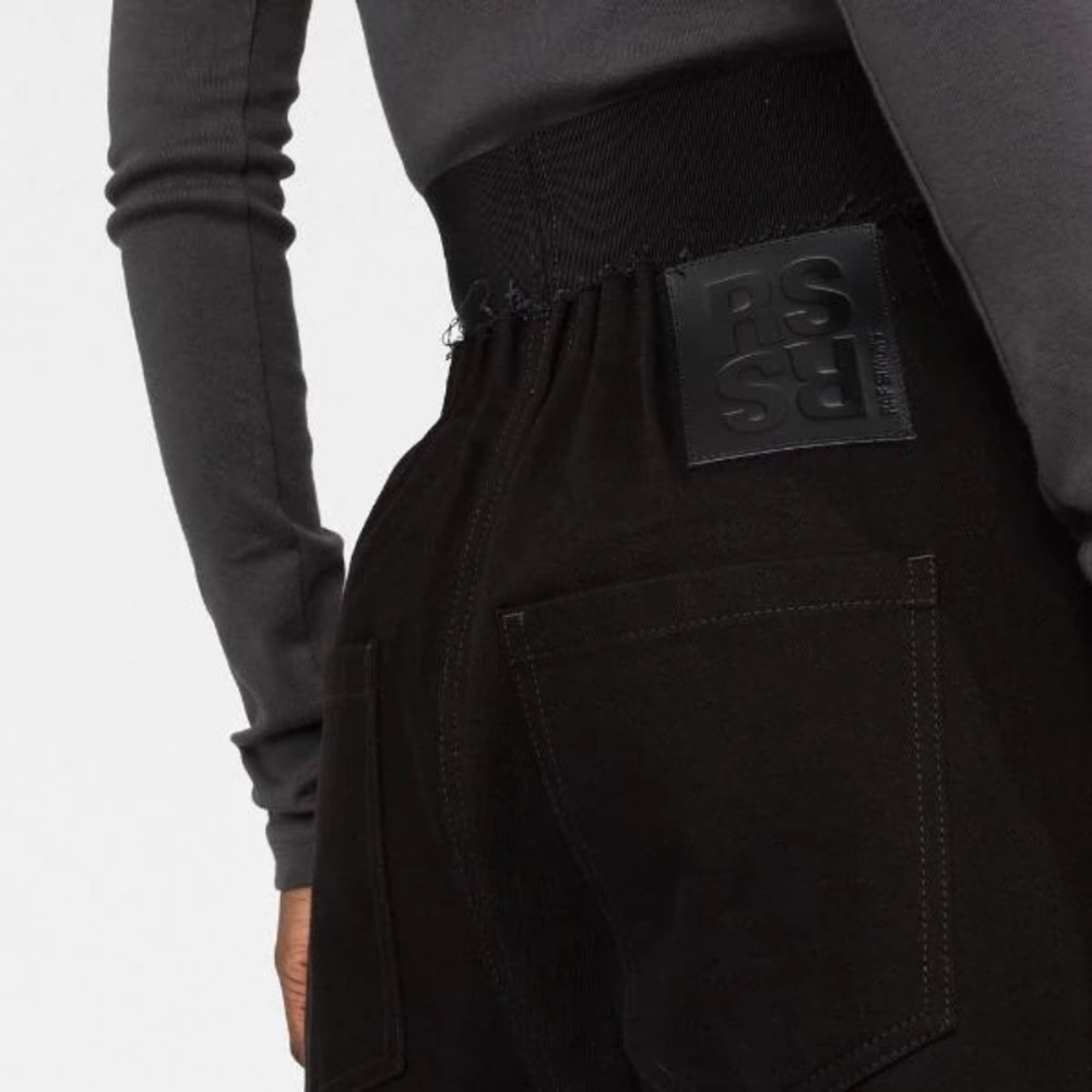 Raf Simons High Rise Wide Leg Jeans Cotton Pants Size 44 (AW22) - Picture 3 of 16